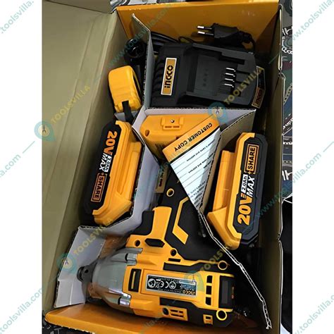 INGCO - Ingco CIWLI2001 Lithium-ion Cordless Impact Wrench 1/2 Inch Machine