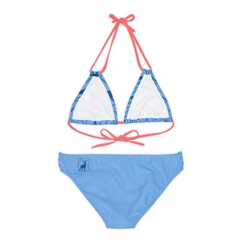 Strappy Bikini Set Aop Etsy