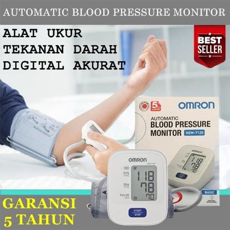 Jual Alat Cek Ukur Tekanan Darah Digital Tensimeter Omron Hem 7120 Di