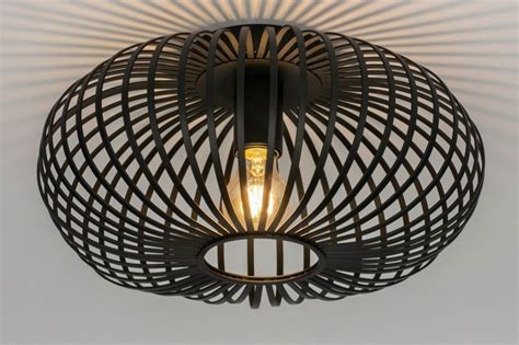 Plafondlamp Modern Retro Metaal Zwart