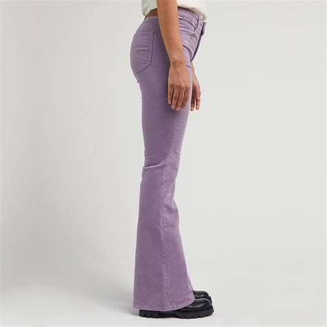 Lee Women Breese Retro Flared Corduroy Jeans Jazzy Purple