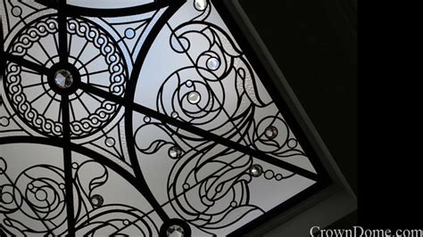 Decorative Glass Flat Skylight Germana In A Bathroom Of A Private