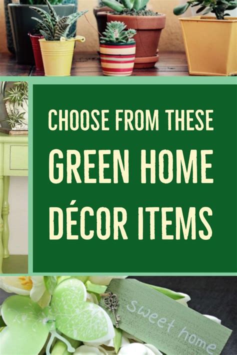 A Compilation of Green Home Decor Items - Come Check These Out