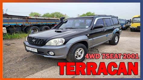 중고차 수출 부시맨 TERRACAN 4WD 7SEAT BLACK KMHNM81WP1U 031011 YouTube