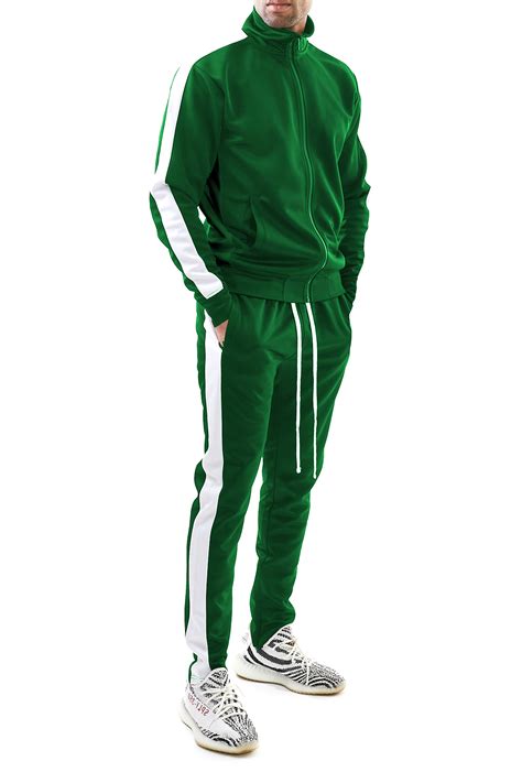 Adidas Originals Essentials Trefoil Logo Tracksuit In Dark Green Asos