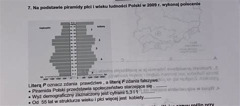 Na Podstawie Piramidy P Ci I Wieku Ludno Ci Polski W R Wykonaj