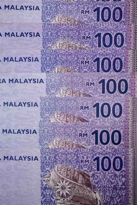 Malaysia Currency Of Malaysian Ringgit Banknotes Background. Paper ...