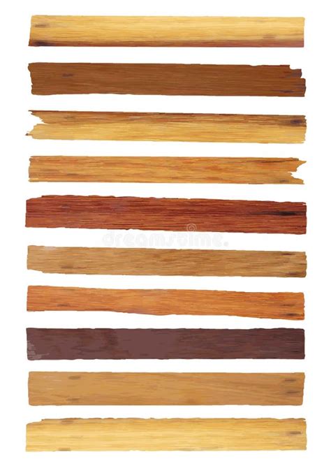 Vector Wood Plank Isolated On White Stock Vector - Illustration of ...