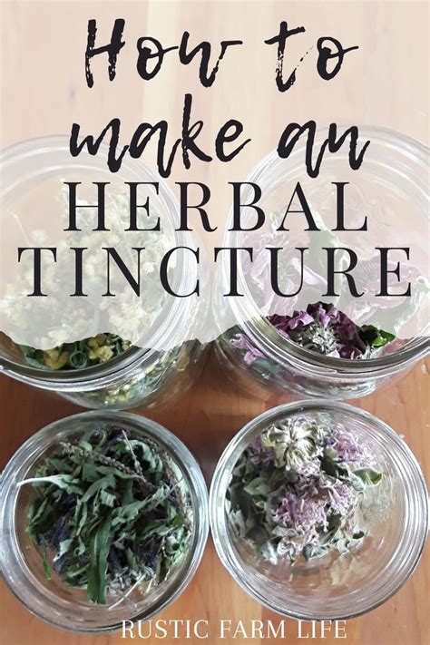 How To Make An Herbal Tincture Herbal Medicine Recipes Herbal