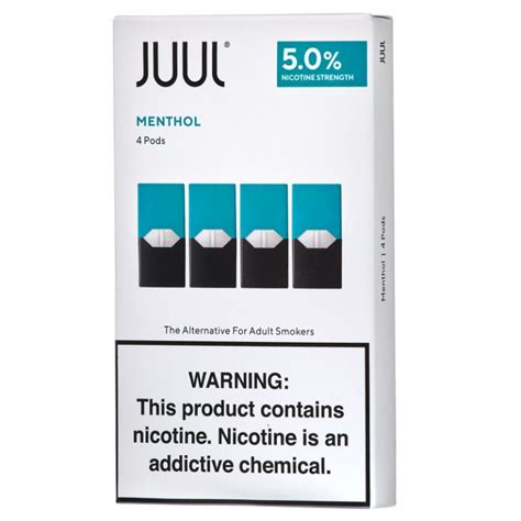 Juul POD Menthol 5 4Pcs Pack From USA Dubai Vape Point Premium