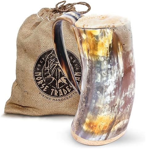 Amazon Norse Tradesman Original XL Viking Drinking Horn Mug 100