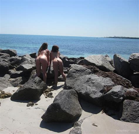 Two MILFS Nude In Public For You All