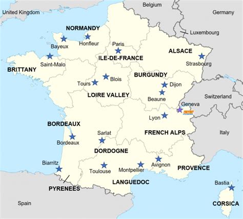 Tours Region France Map - Gisela Ermengarde