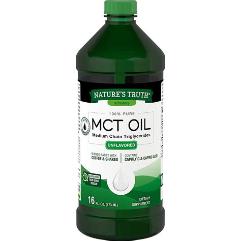 Natures Truth 100 Pure Mct Oil Medium Chain Triglycerides 16 Fl Oz