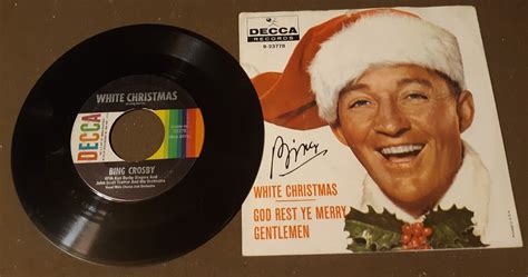 Bing Crosby White Christmas 9 23778 By Decca Records 45rpm VINYL LP