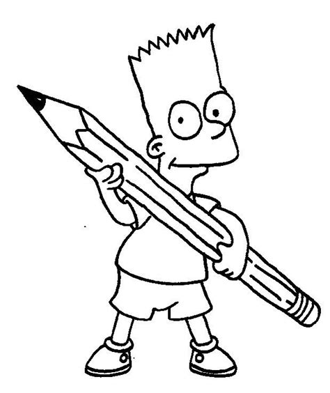 Bart Simpsons Coloring Pages Review Coloring Page Guide Images And