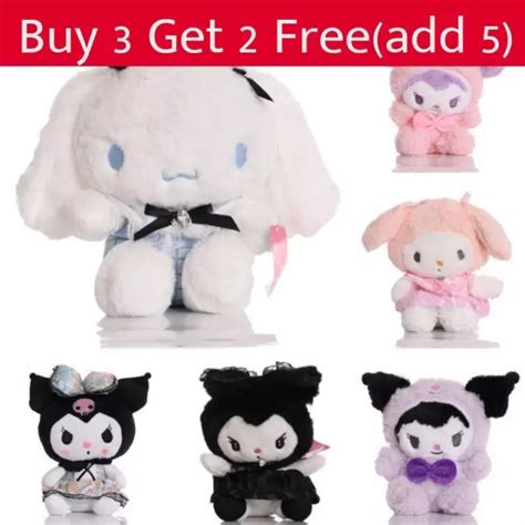 Cartoon Sanrio Anime Kawaii Kuromi Cinnamoroll My Melody Plush Toys