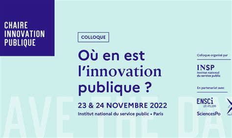 Appel Communications Pour Le Colloque O En Est L Innovation