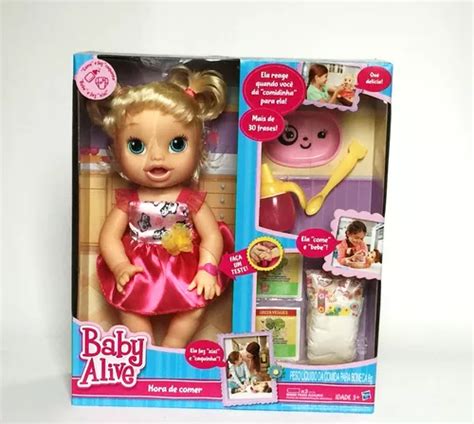 Boneca Baby Alive Hora De Comer Loira Hasbro Parcelamento Sem Juros