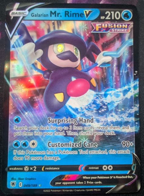 Galarian Mr Rime V 049 189 Astral Radiance Ultra Rare Pokemon Card