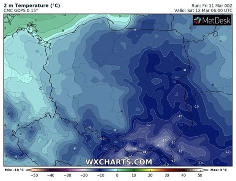 Temperatura w Polsce spadła do 20 stopni Najbliższe noce również