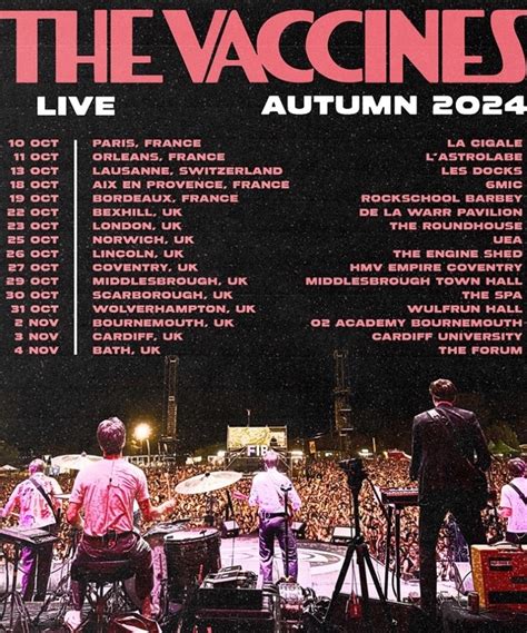 The Vaccines Autumn Tour 2024 23 October 2024 Roundhouse Event