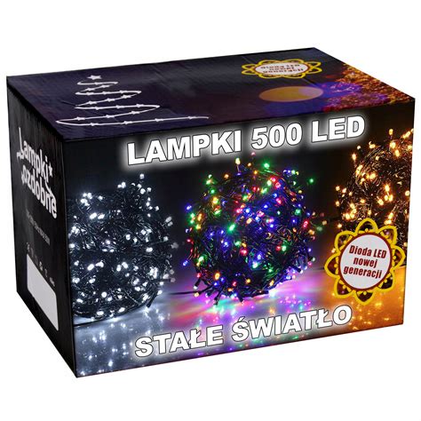 LAMPKI CHOINKOWE 500LED FLASH STAŁE ŚWIATŁO ISKRA inna Cena Opinie