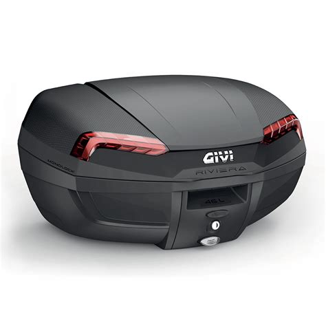 GIVI E46 Riviera Monolock Top Case Red Reflectors Top Boxes And Side