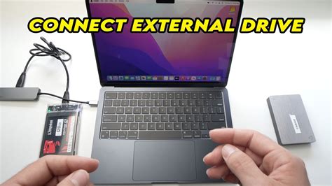 Macbook Air M How To Connect External Hard Drive Ssd Storage Youtube