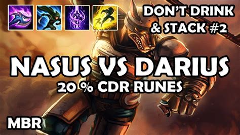 Riot K9 Nasus Vs Darius 20 Cdr Lvl 1 Season 7 Youtube