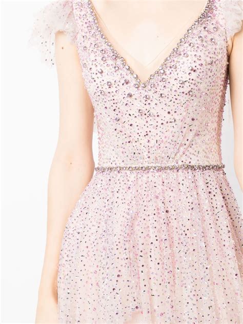 Jenny Packham Sequin Embellished Tulle Gown Farfetch