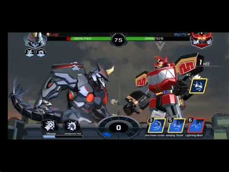 Power Rangers Legacy Wars Megazord Battle Dino Megazord YouTube