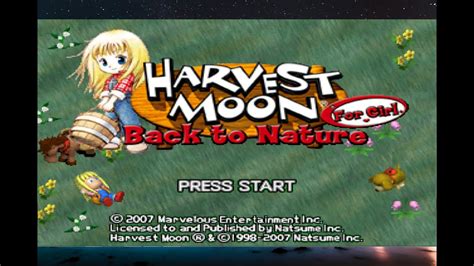 Beginning Harvest Moon Back To Nature Girl Part 1 Youtube