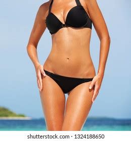 Sexy Woman Bikini Copy Space Right Stock Photo Shutterstock