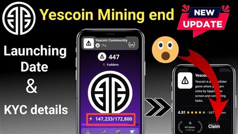 Yes Coin Launching Date Yes Coin Update Yes Coin Mining End Date