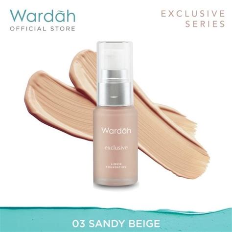 Jual ORIGINAL Wardah Exclusive Liquid Foundation Alas Bedak Cair SPF 30