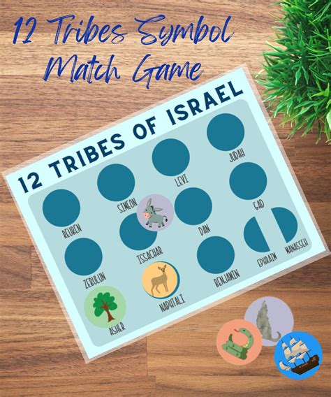 Twelve Tribes Of Israel Sons Of Jacob Worksheet Cutout Sunday School