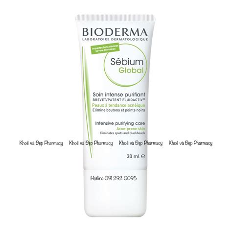 Bioderma Sebium Global Kem Dưỡng Cho Da Mụn Khoevadeppharmacy