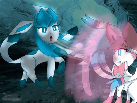 Glaceon Vs Sylveon Pokemon • Покемон Amino