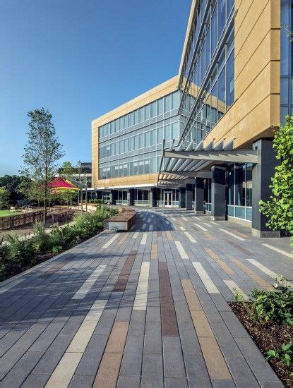 Unilock Office Complex With Custom Promenade Plank Paver In New York