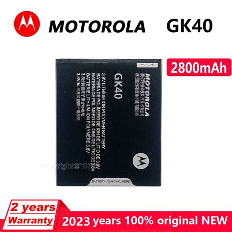 Bater A De Tel Fono Original MOTOROLA MOT1609BAT GK40 Para Motorola