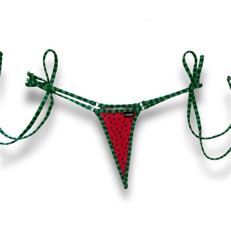 Watermelon Sugar Tie Sides Bikini Bottom Micro Gigi