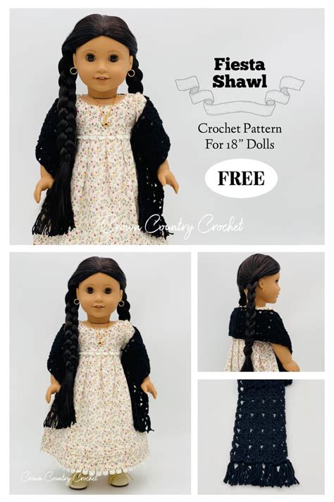 Fiesta Shawl Crochet Pattern For Dolls Artofit