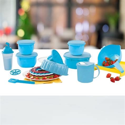 Kit Batedeira Tupperware Pe As Azul Original Jogo Novo Bea Tapower