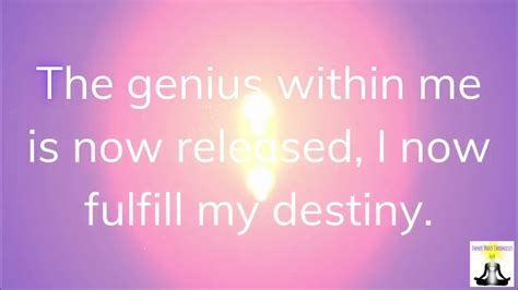 Positive Affirmation Fulfill Your Destiny Dna Activation Light Code Activation Youtube