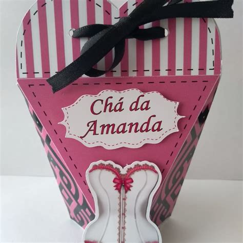 Kit Caixas Cora O Cha De Lingerie Elo Produtos Especiais