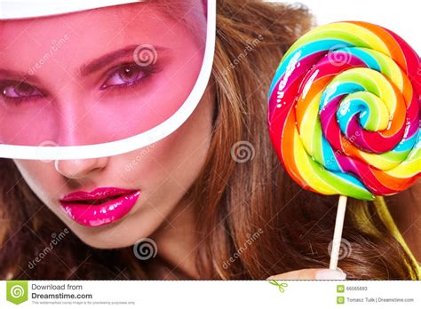 Beautiful Happy Cute Brunette Woman Girl Stock Image Image Of Sunny Lifestyle 66565693