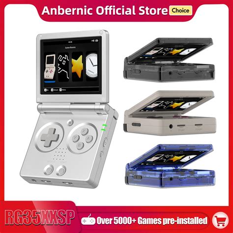 Anbernic Rg35xxsp Flip Portable Retro Handheld Game Console 3 5 Inch