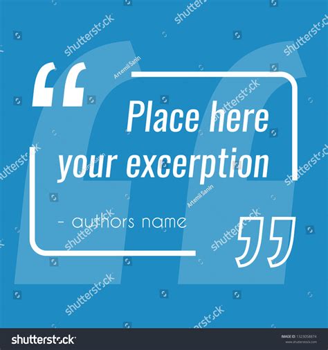 Vector Empty Quote Text Box Template Stock Vector (Royalty Free) 1323058874