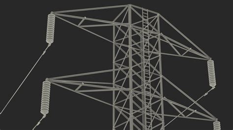 Torre de transmisión de energía eléctrica Modelo 3D 34 3ds blend